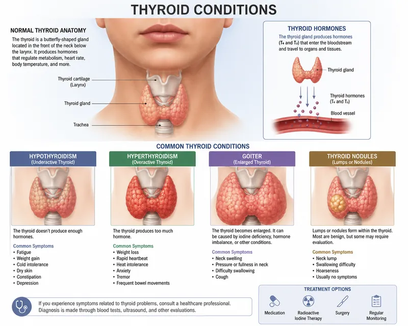 Thyroid Disorders, anatomy of thyroid conditions